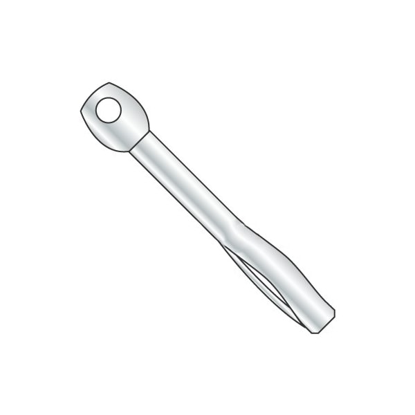 Newport Fasteners Tire Wire Pin Anchor, 1/4" Dia., 1-3/4" L, Alloy Steel Zinc Plated, 100 PK 766586 - main